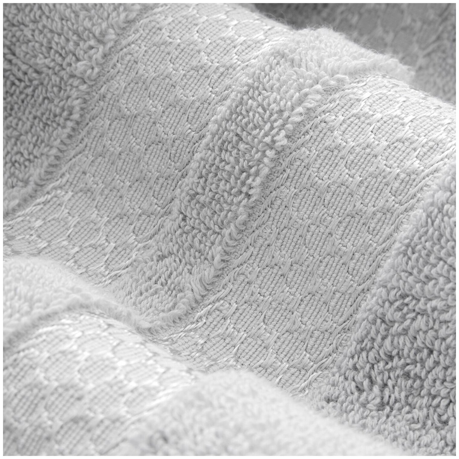 Полотенце Verossa Reticolo Холодный серый 50х90 - фотография № 6