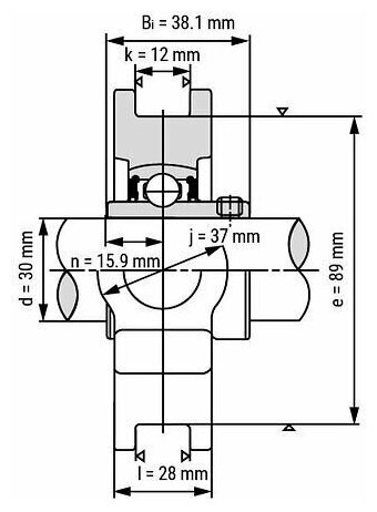 Подшипниковый узел UCT206 TECHNIX — фото 1
