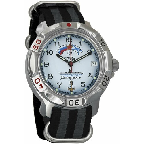 Наручные часы Восток Командирские, серый наручные часы восток командирские механические командирские 219524 black grey серый