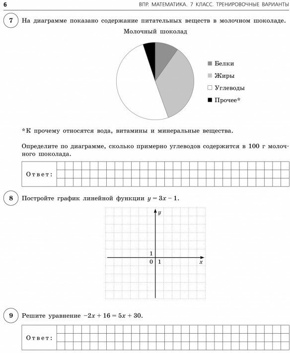 ВПР. Математика. 7 класс. 20 тренировочных вариантов - фото №19