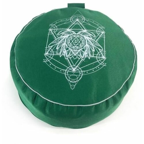 Подушка для медитации Чакра Анахата зеленая чакра ковбелл для медитации сада для медитации 30 унций