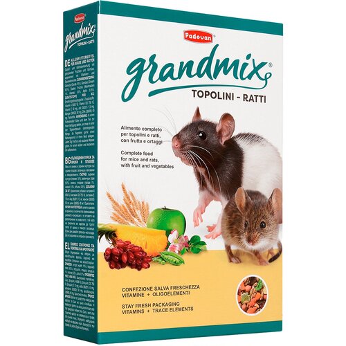 padovan canary grandmix 1 kg PADOVAN GRANDMIX TOPOLINI RATTI корм для крыс и мышей (1 кг х 4 шт)