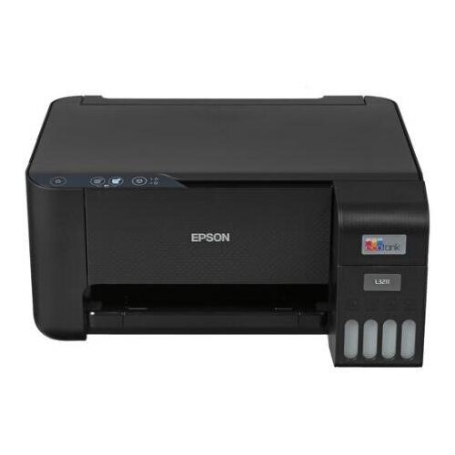 МФУ струйный Epson EcoTank L3211 (A4, принтер/сканер/копир, 5760x1440dpi, 33чб/15цв. ppm, СНПЧ, USB) (C11CJ68406) мфу струйный epson ecotank l3211 цветная печать a4 цвет черный c11cj68406