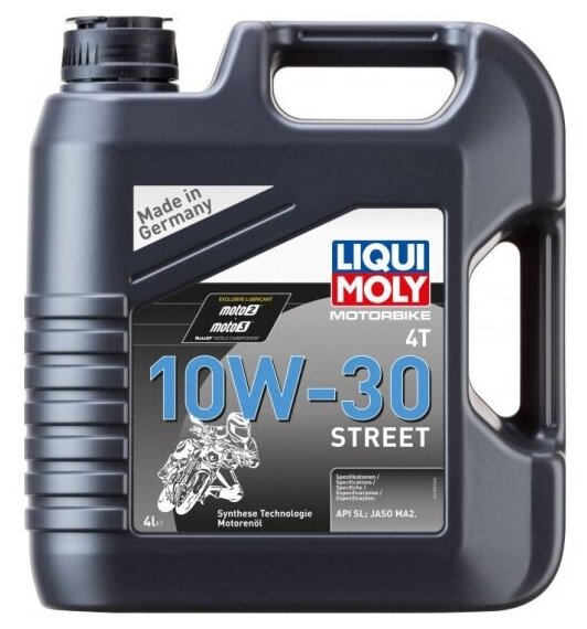 Моторное масло Liqui Moly Motorbike Street 4T 10W-30 4 л (1688)