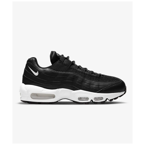 Кроссовки NIKE Air Max 95, демисезон/лето, повседневные, натуральная кожа, перфорированные, размер 8.5US, черный