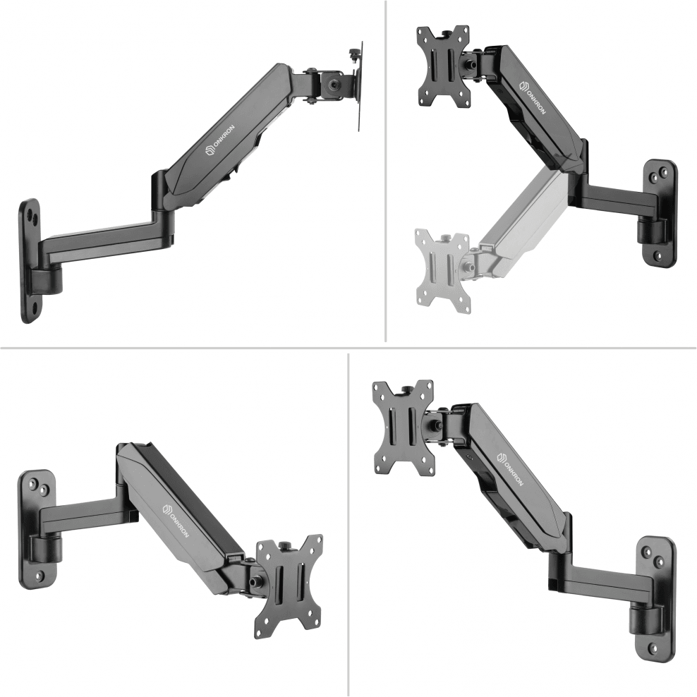 Кронштейн для монитора Onkron Настенный кронштейн-газлифт G150чёрный