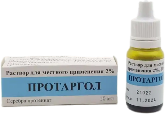 Средства Для Кожи Протаргол р-р д/мест. прим. фл., 2%, 10 мл