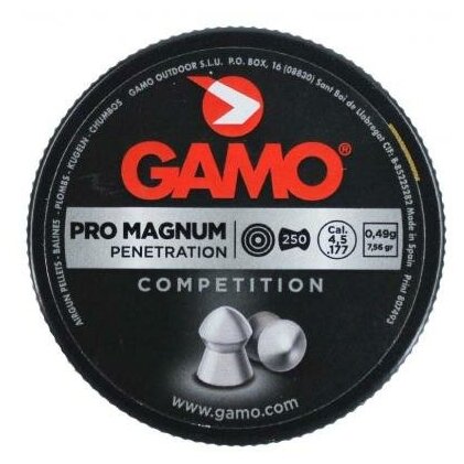 Пули пневматические GAMO Pro-Magnum 4,5 мм 0,49 грамма (250 шт.)