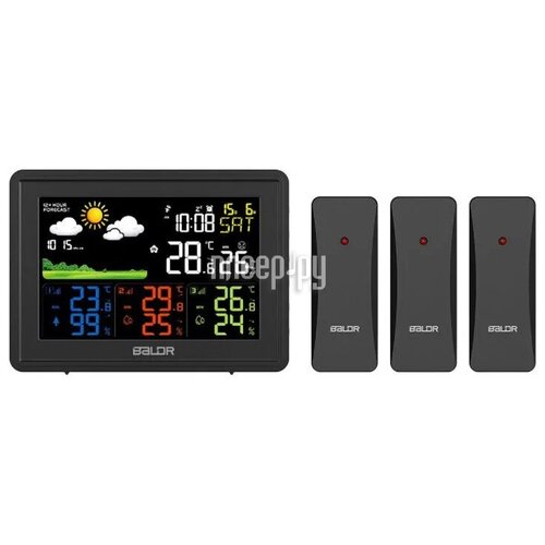 BALDR B0359WST4H4PR Беспроводная Метеостанция с тремя внешними датчиками черный 499000₽