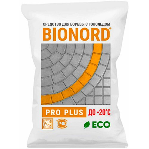 Реагент противогололедный до -20 С BIONORD PRO PLUS, 23 кг