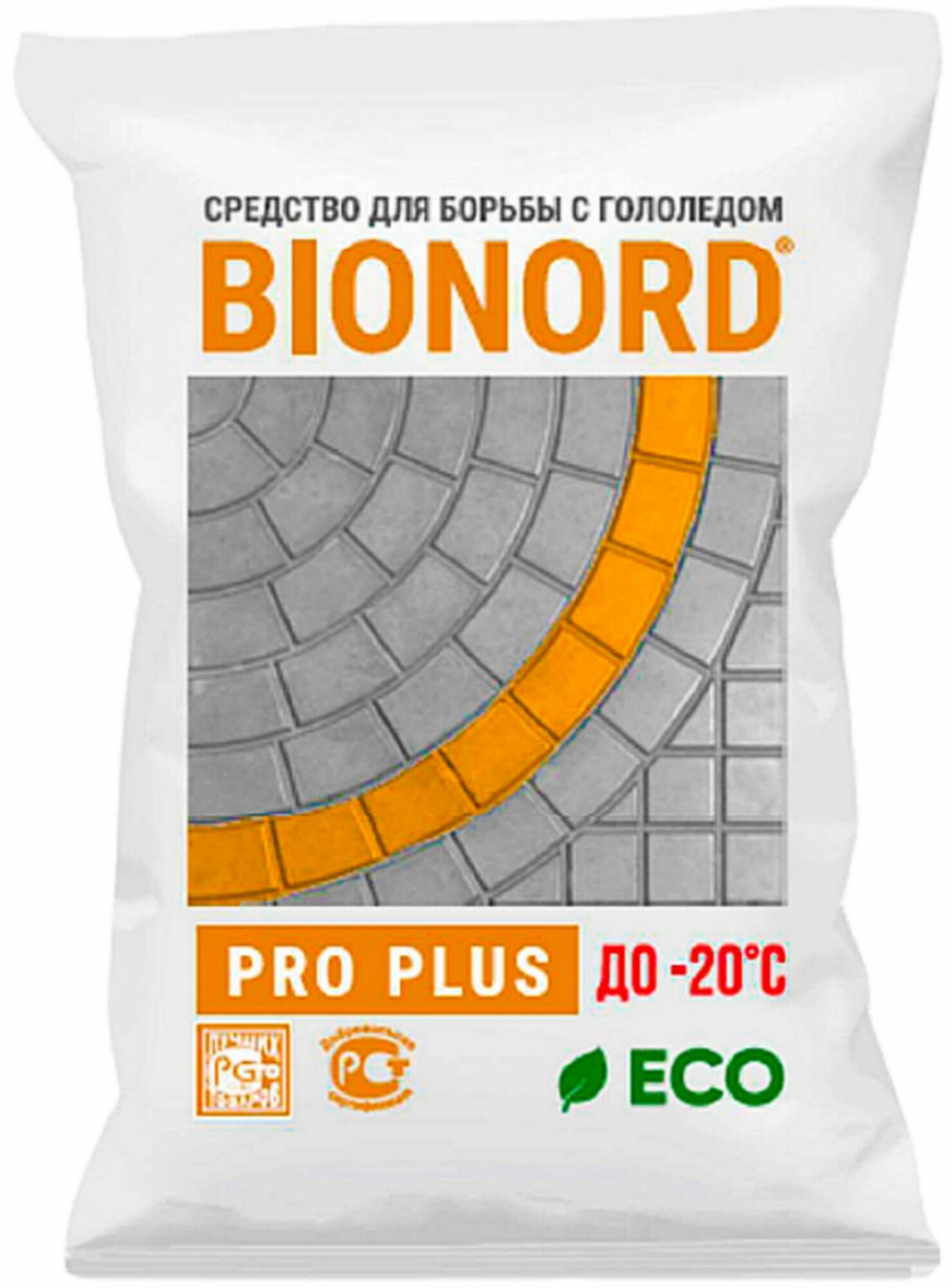 Антигололедный реагент Bionord Pro Plus 23 кг - фотография № 1