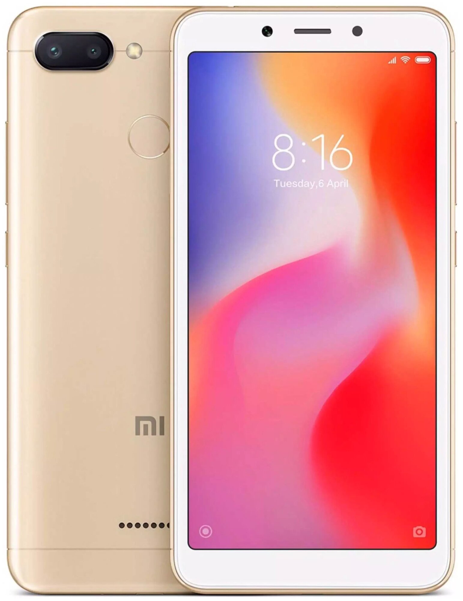 Смартфон Xiaomi Redmi 6A 2/16 ГБ Global, Dual nano SIM, золотой