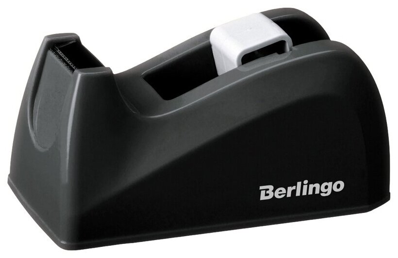 Диспенсер Berlingo настольный для канцелярской клейкой ленты, черный (FSd_00021)
