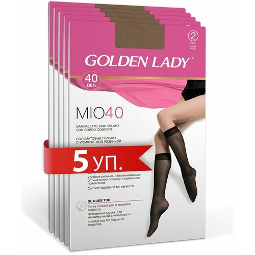 Женские гольфы Golden Lady, 40 den, 10 пар, размер 0 (UNI), бежевый