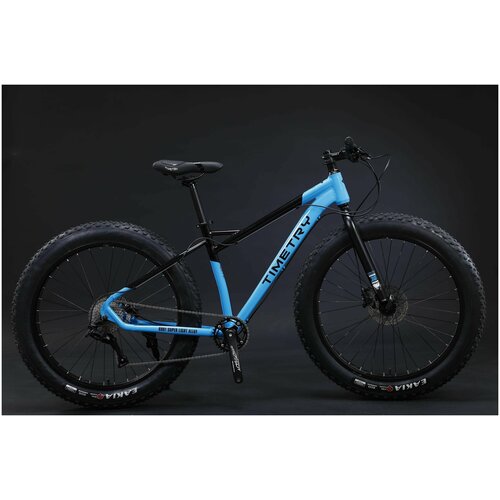 Велосипед фэтбайк горный TimeTry TT091 Черно-Синий Алюминиевая рама Гидравлические тормоза Колеса 26х40 9 скоростей L-Twoo A5 2679500₽
