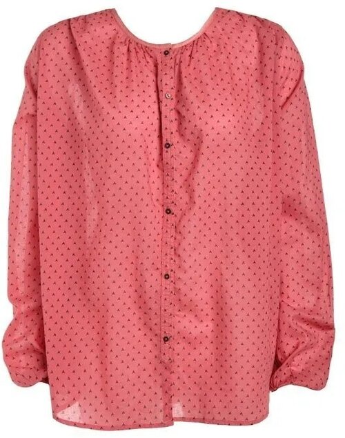 Рубашка  SCOTCH & SODA, повседневный стиль, длинный рукав, размер 42, розовый