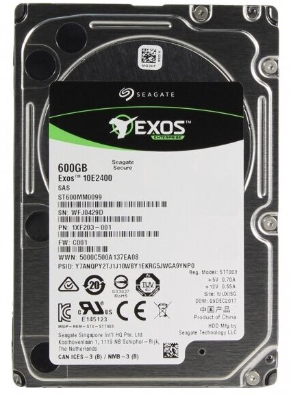 Жесткий диск Seagate 1XF203 600Gb 10000 SAS 2,5" HDD