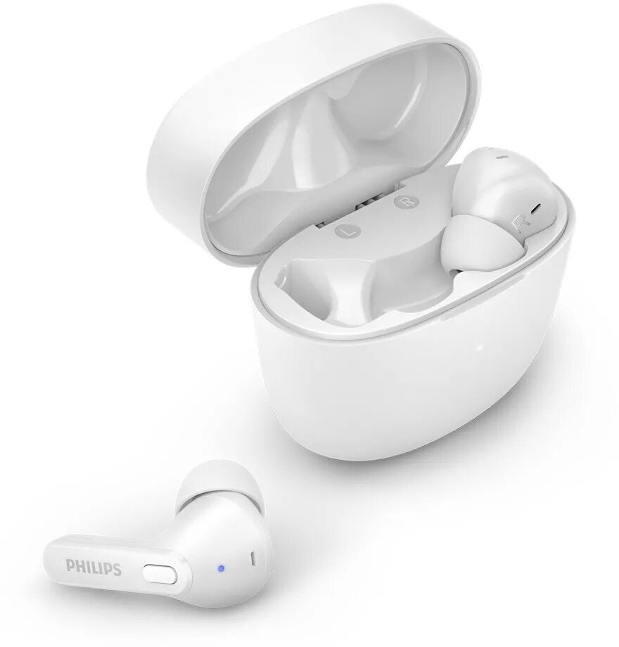 Bluetooth-гарнитура Philips TAT2206WT, белая - фото №1