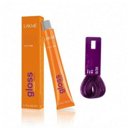 Lakme тонирующая крем-краска Gloss микстон, 0/20 фиолетовый микстон, 60 мл