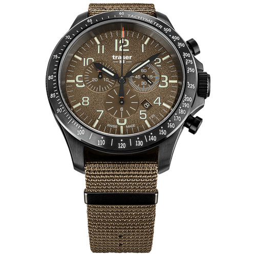 Часы наручные TRASER P67 OFFICER PRO CHRONO KHAKI 109459