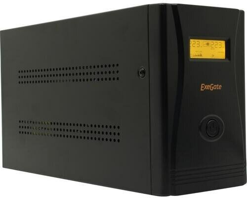 Источник бесперебойного питания Exegate EP285529RUS 2200VA/1300W, LCD, AVR, 6*IEC-C13, RJ45/11, USB, blac - фото №6