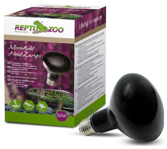 Лампа накаливания Repti-zoo , ночная 63050D "ReptiNightglow", 50Вт