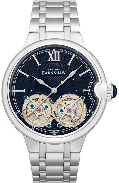 Наручные часы EARNSHAW ES-8266-22, синий, серебряный