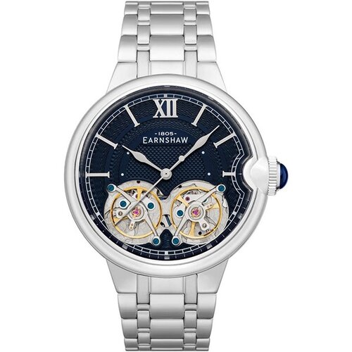 Наручные часы EARNSHAW ES-8266-22, синий, серебряный
