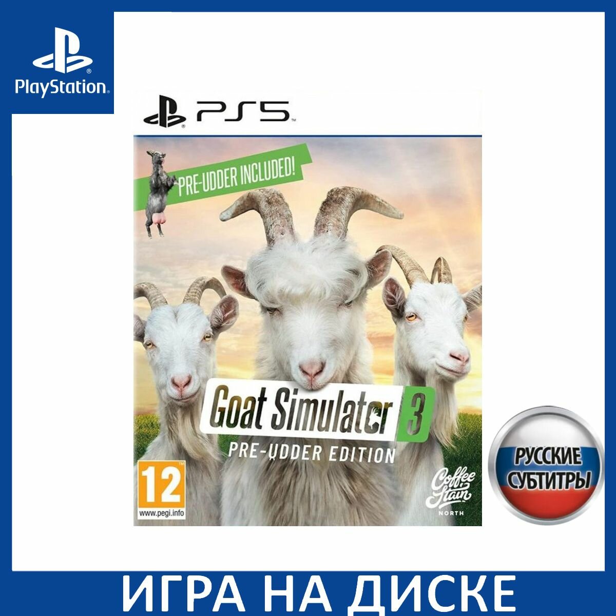 Игра Goat Simulator 3 Pre-Udder Edition PS5 Русская Версия Диск на PlayStation 5