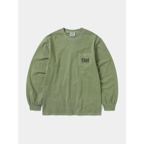 фото Лонгслив thisisneverthat that pocket l/s, размер xl, , olive
