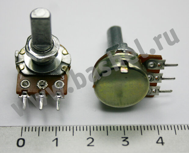 фото 16K1 F 20 кОм, Резистор переменный электротовар