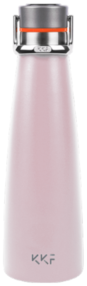 Термос Kiss Kiss Fish "KKF Smart Vacuum Cup", розовый, металлический корпус, 475 мл