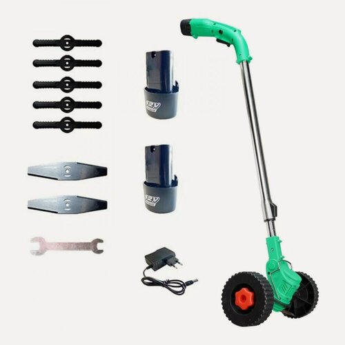 Изображение товара Аккумуляторный триммер Zitrek GreenCut 12 Pro (12В, Li-ion аккумулятор 2шт, колеса) 082-2004