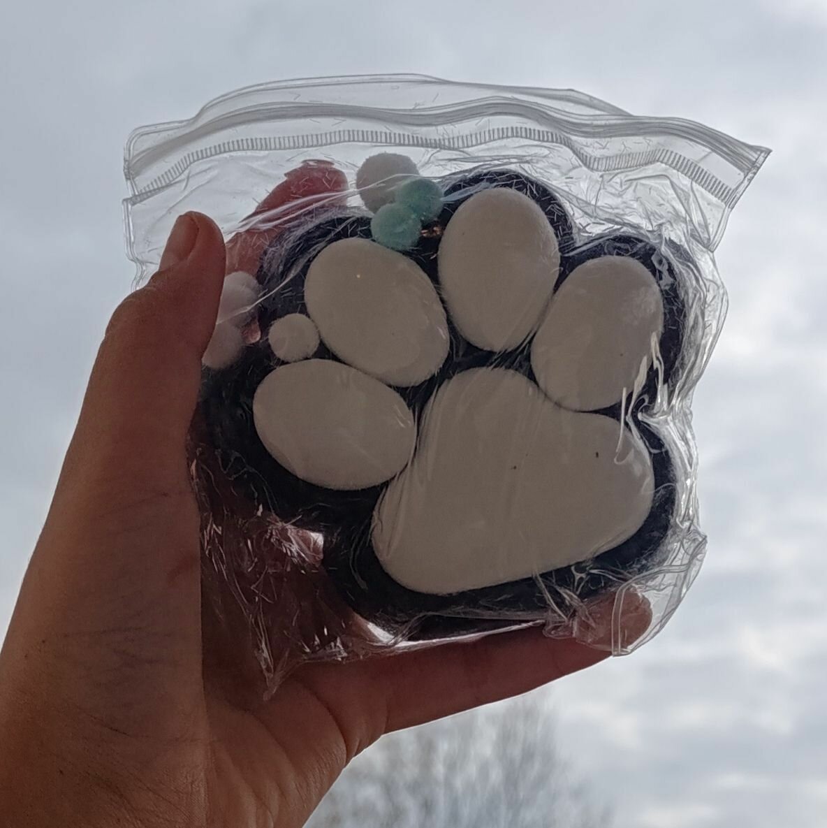 Антистресс таба сквиш кошачья лапка размер XXL