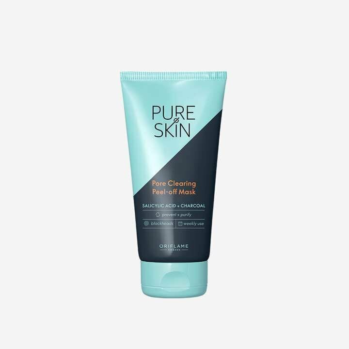 Очищающая маска-плёнка с углём Pure Skin, Орифлейм 42881/успокаивающее/против черных точек/50мл/для лица — фото 1