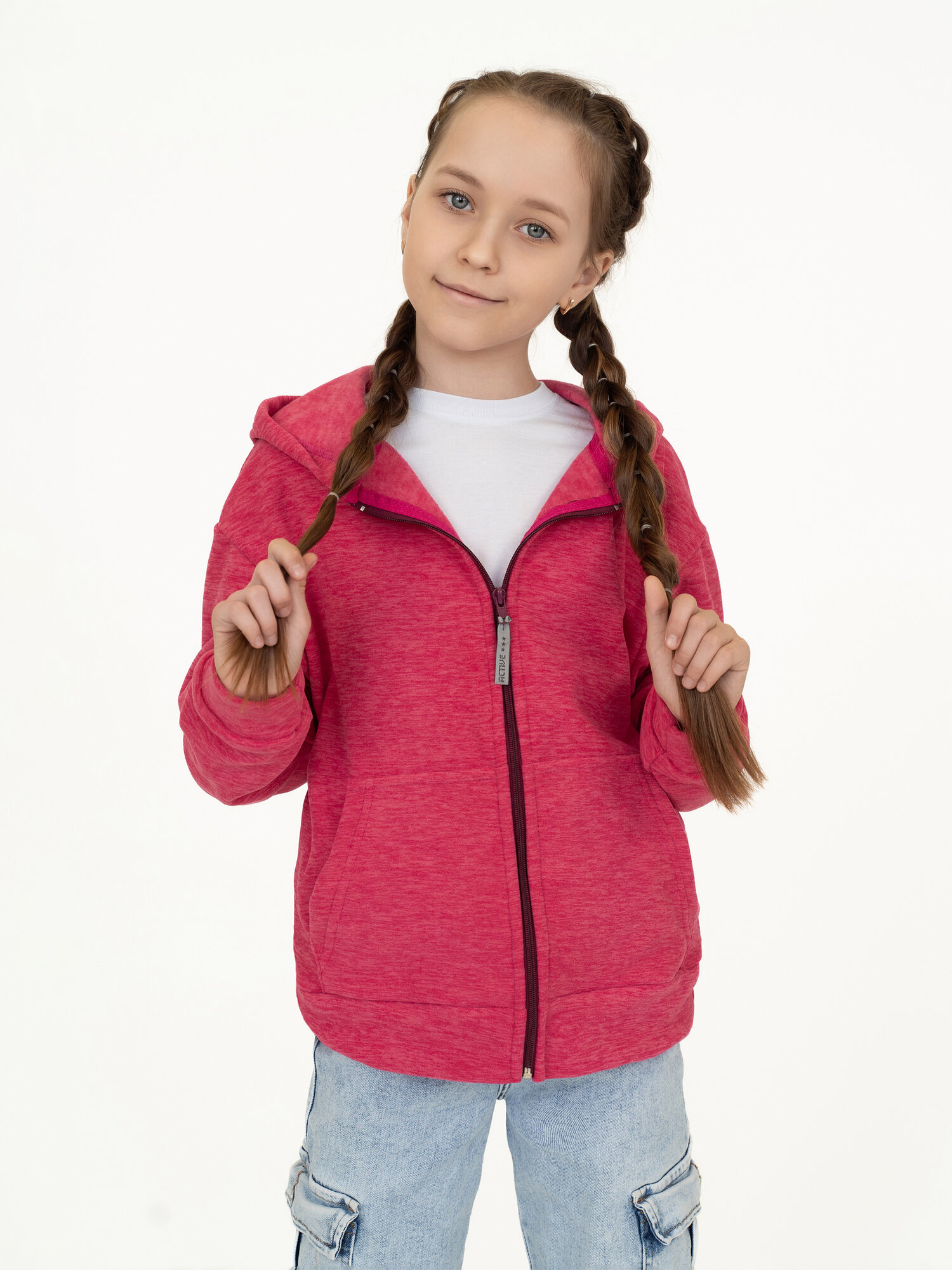 Толстовка спортивная ПРОМОКОД размер 72(140) розовый