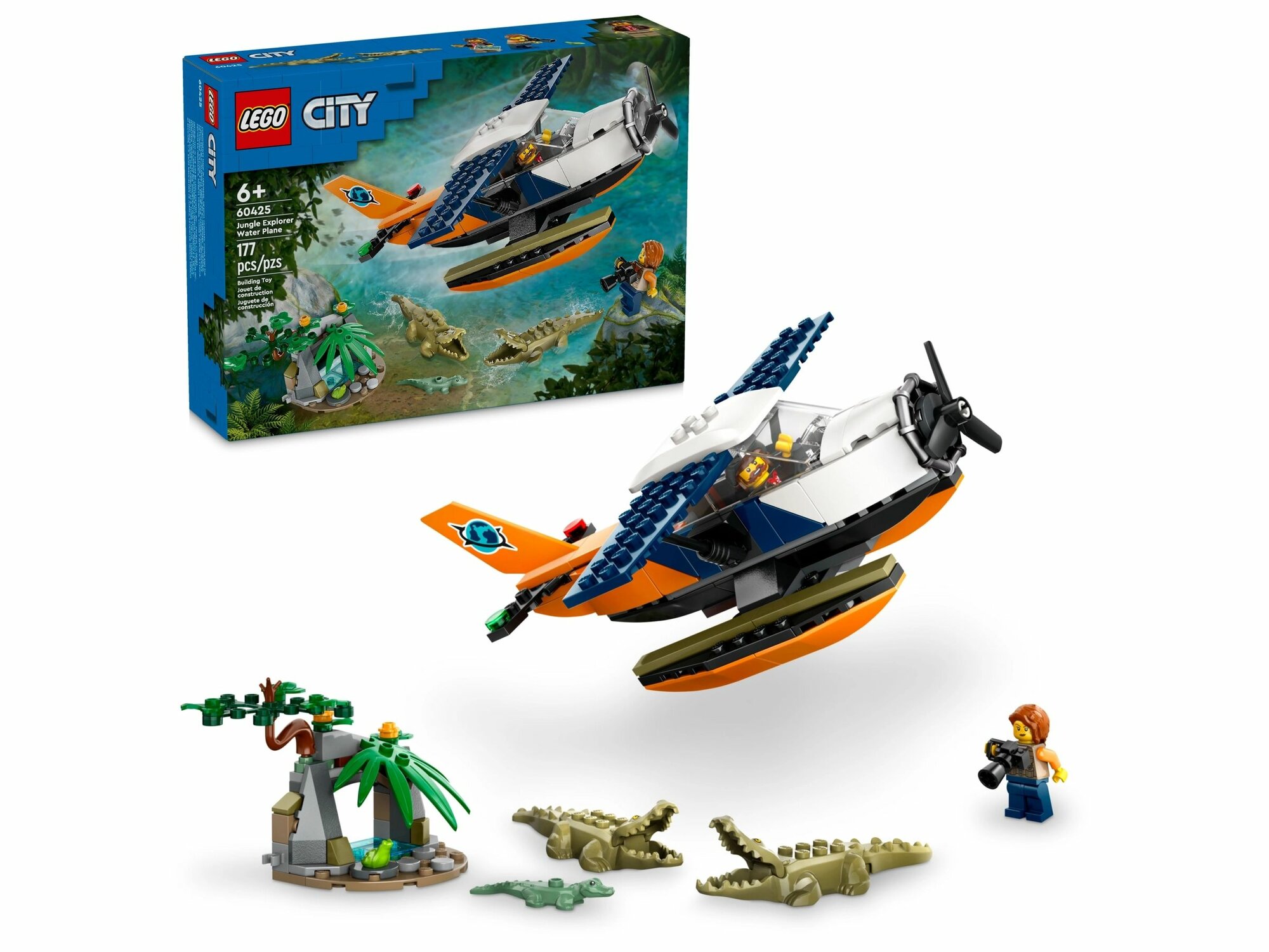 Конструктор LEGO City Jungle Explorer Water Plane 60425