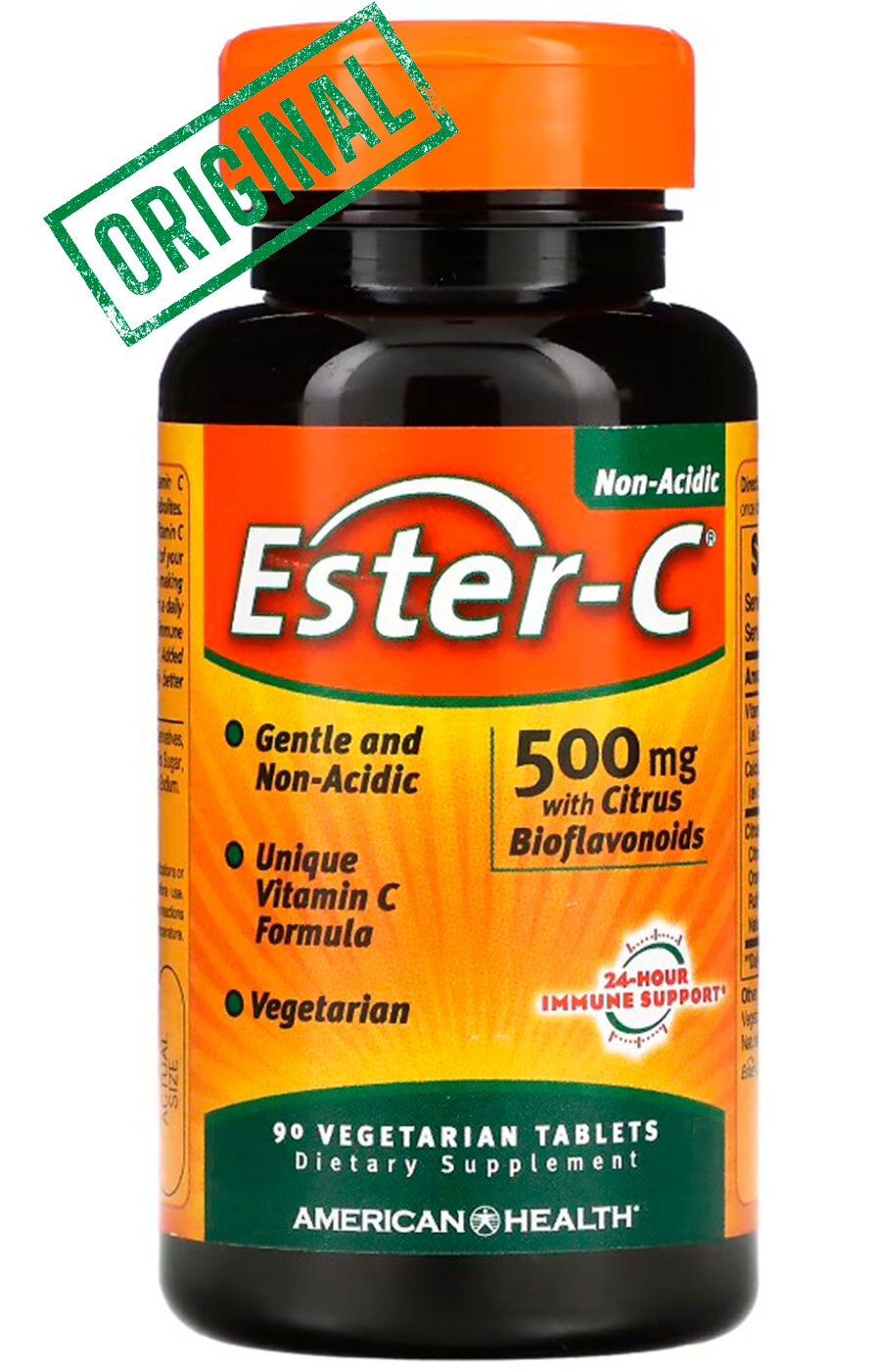 American Health, Ester-C With Citrus Bioflavonoids, витамин C с биофлавоноидами, 500 мг, 90 вегетарианских таблеток