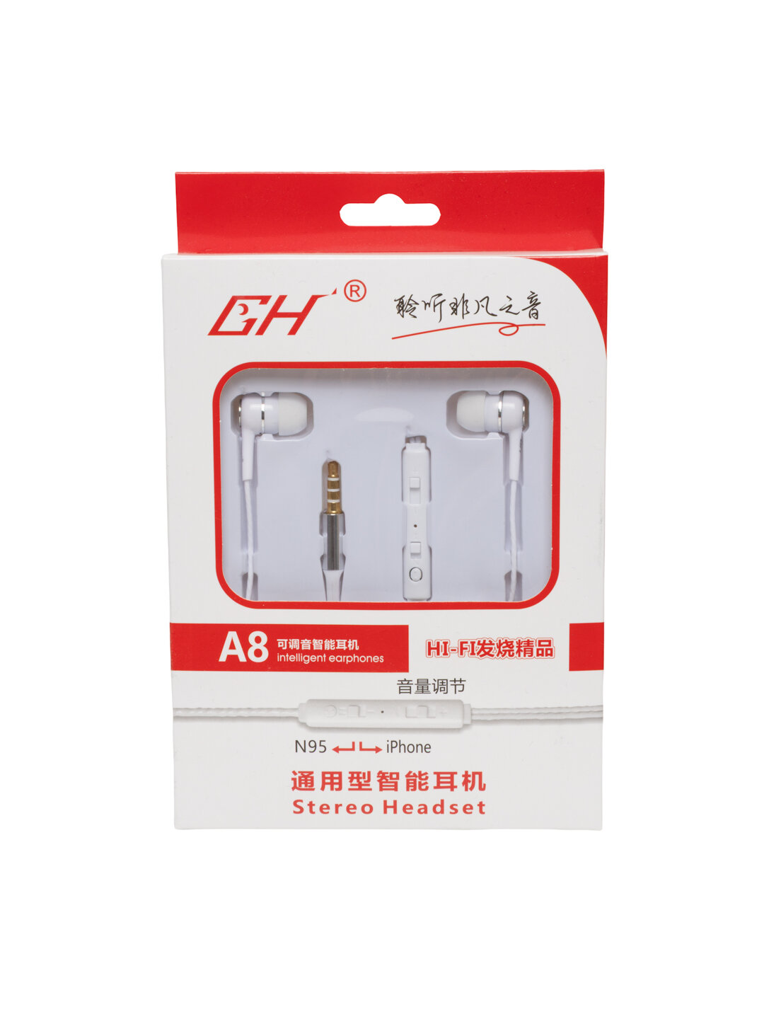 Проводные наушники, вакуумные, для всех устройств и наушников, GH A8