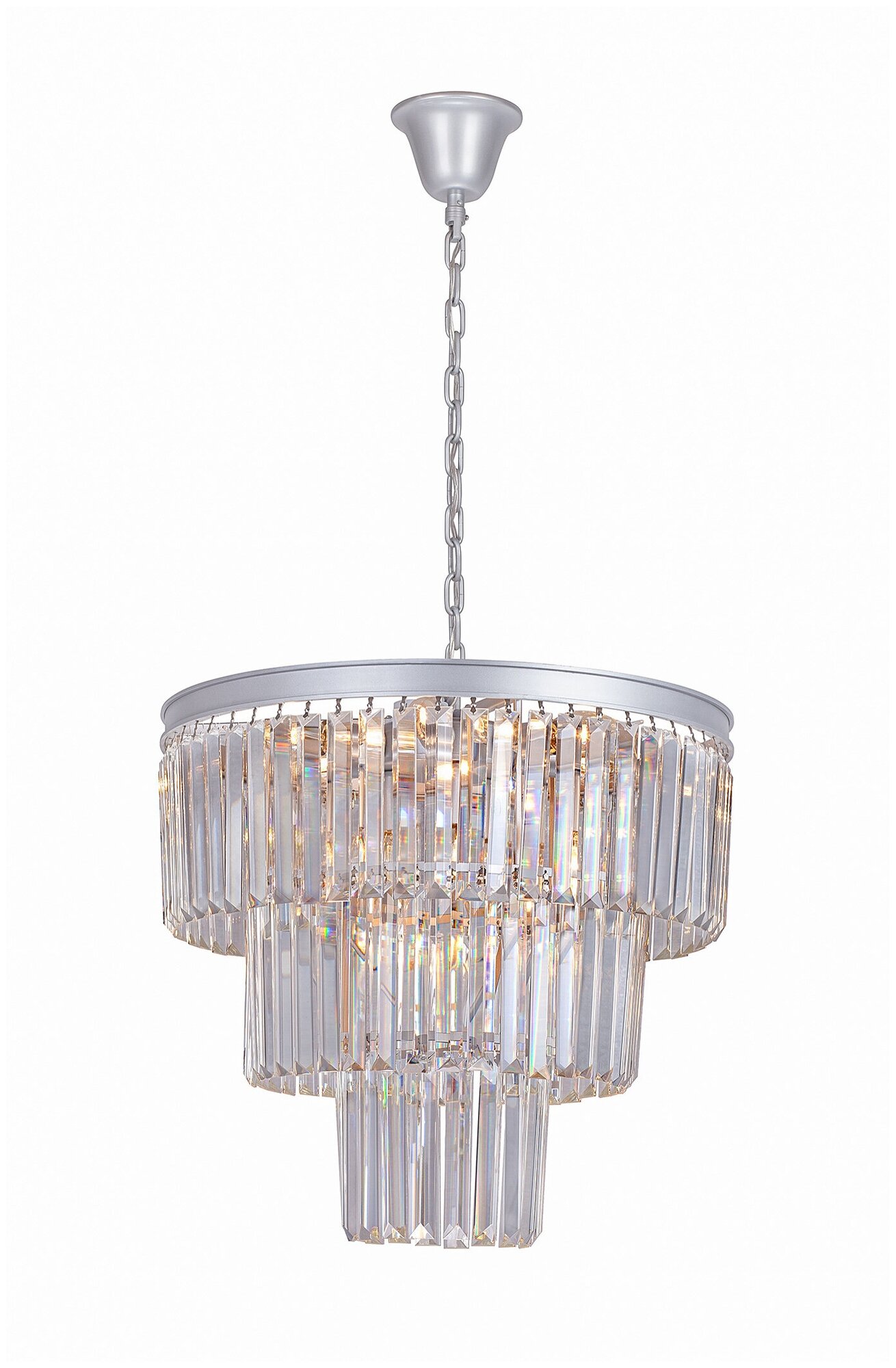 Люстра Mak-interior Odeon 3 rings silver — фото 1