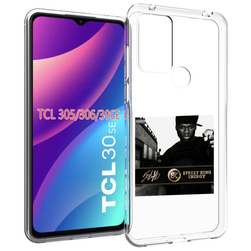 чехол mypads 50 cent street king energy для tcl 30se tcl 305 tcl 306 tcl 30e задняя панель накладка бампер Чехол MyPads 50 Cent - Street King Energy для TCL 30SE / TCL 305 / TCL 306 / TCL 30E задняя-панель-накладка-бампер