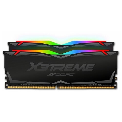 Модуль памяти DDR 4 DIMM 64Gb (32Gbx2), 3200Mhz, OCPC X3 RGB MMX3A2K64GD432C16, RGB, CL16, BLACK