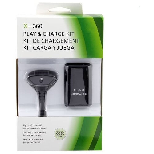 Аккумулятор 4800 mAh + USB кабель, для беспроводного джойстика (геймпада) Xbox 360