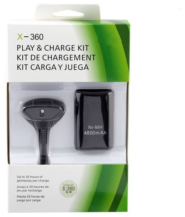 Аккумулятор 4800 mAh + USB кабель, для беспроводного джойстика (геймпада) Xbox 360