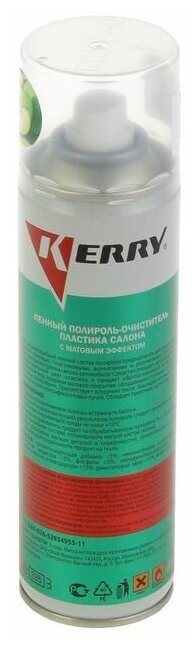 KERRY Очиститель-полироль KERRY матовый яблоко 335 мл