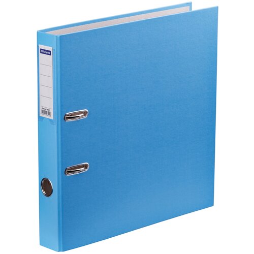 Папка-регистратор OfficeSpace, 50мм, бумвинил, с карманом на корешке, голубая, 2 штуки