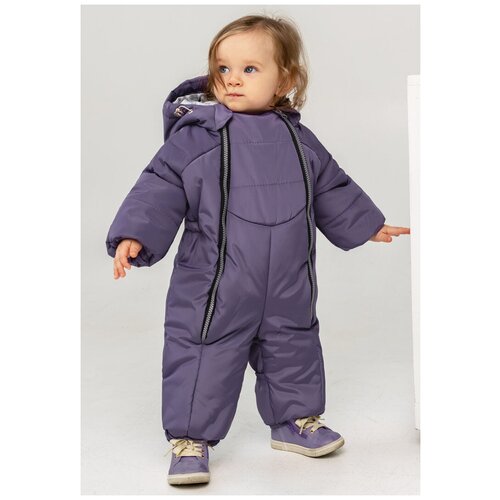 фото Комбинезон сонный гномик байкал, размер 74, фиолетовый