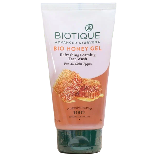 Biotique гель для умывания мед, 150 мл, 150 г гель для умывания с мёдом honey gel refreshing foaming face wash 50 мл