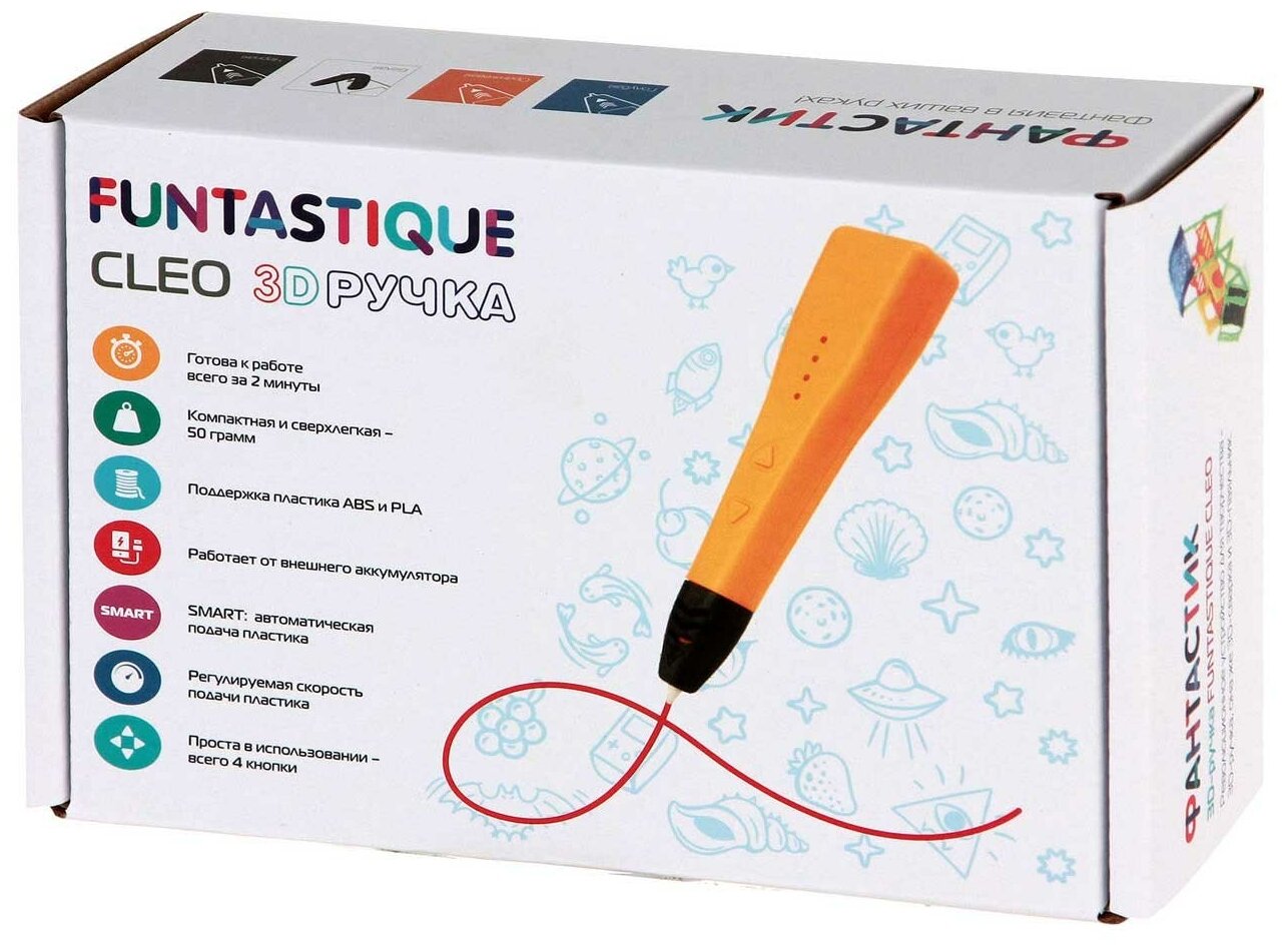 3D ручка Funtastique Cleo оранжевая - фото №20