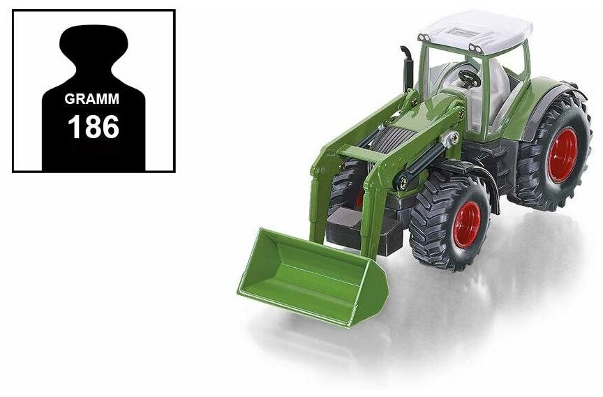 Трактор Fendt 936 с ковшом (1:50) (Siku 1981) - фото №6